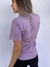 Camiseta T-Shirt Lilás 100% Algodão Estampa Grande Branca Valansuelo - Valansuelo Concept Brand