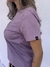 Camiseta T-Shirt Lilás 100% Algodão Estampa Grande Preta Valansuelo - loja online