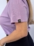 Camiseta T-Shirt Lilás 100% Algodão Estampado Preto Valansuelo - loja online