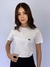 Camiseta T-Shirt Branca 100% Algodão Mini Logo Preto Valansuelo - comprar online
