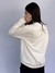 Moletom Blusão Feminino Branco Off Logo Laranja Valansuelo na internet