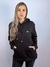 Moletom Feminino c/ Capuz Preto Mini Logo Branco Valansuelo - comprar online