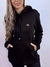 Moletom Feminino c/ Capuz Preto Mini Logo Branco Valansuelo - loja online