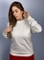 Moletom Blusão Feminino Branco OFF Liso Valansuelo - comprar online