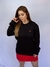 Moletom Blusão Feminino Preto Mini Logo Laranja Valansuelo - comprar online