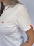 Imagem do Camiseta T-Shirt Branca 100% Algodão Mini Logo Laranja Valansuelo