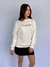 Imagem do Moletom Blusão Feminino Branco OFF Logo Preto Valansuelo