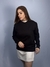 Moletom Blusão Feminino Preto Liso Valansuelo - loja online
