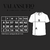 Camiseta Feminina Baby Look Cotton Cinza Premium Logo Branca Valansuelo na internet