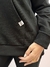 Moletom Feminino c/ Capuz Preto Mini Logo Branco Valansuelo na internet