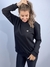 Imagem do Moletom Blusão Feminino Preto Mini Logo Branco Valansuelo