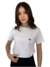 Camiseta T-Shirt Branca 100% Algodão Mini Logo Preto Valansuelo - loja online