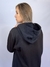 Moletom Feminino c/ Capuz Preto Mini Logo Branco Valansuelo - comprar online