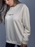 Moletom Blusão Feminino Branco OFF Estampado Preto Valansuelo - loja online