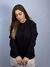 Moletom Blusão Feminino Preto Liso Valansuelo na internet