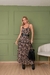 Vestido Viscose Costas Transpassada Estampado - comprar online