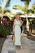 Vestido Midi Decote Babado - comprar online