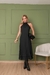 Vestido Midi Crepe Cavado Babados - comprar online