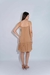 Vestido Crepe Decote Renda - comprar online