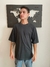 Remera Oversize Gris Oscuro - comprar online