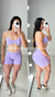 Conjunto short jacquard poliamida
