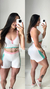 Conjunto short poliamida gramatura 320