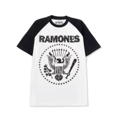 REMERA RANGLAN HOLY RAMONES-WHITE - comprar online