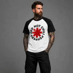 REMERA HOLY RANGLAN RED HOT WHITE