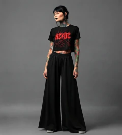 PALAZZO BLACK FULL HOLY
