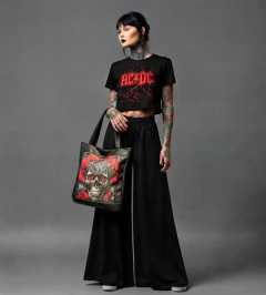 BOLSO SKULL QUEEN FLOWERS - comprar online