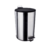 Lixeira Inox Escovada C/Tampa Preta e Cesto Euro 5L - comprar online