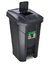 Lixeira Preta C/Rodas, Pedal e Tampa Click 120L Arqplast