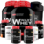 Kit 2x Waxy Whey Protein 900g / 2x Bcaa + 2x Creatina 100g / 2x Glutamina 100g / Coqueteleira