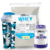 Kit Whey Protein Concentrado em Blend Proteico 500g / Premium Creatina 100g / Coqueteleira BRNFoods