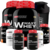 Kit 2x Waxy Whey Protein 900g / 2x Bcaa / 2x Creatina 100g / 2x Glutamina 100g / Coqueteleira