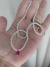 Colar de Pérolas com Gota Rosa
