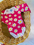 BODY MANGA LONDA - FLORES - Jardim Kids