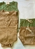 Conjunto Body Regata com botões e Tapa fralda - Castanho