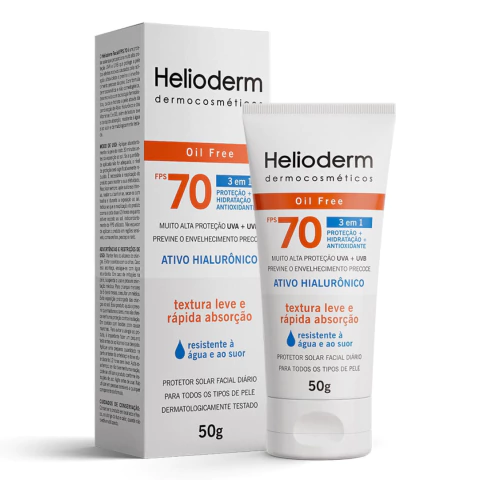 PROTETOR SOLAR FACIAL HELIODERM 50G. - comprar online