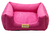 Cama Quadrada para Cachorro ou Gato Luppet Luxo Rosa Poa Tamanho:M (LP8018-04M) - loja online