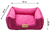 Imagem do Cama Quadrada para Cachorro ou Gato Luppet Luxo Rosa Poa Tamanho:M (LP8018-04M)