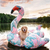 ¡Relájate en tu propia isla flotante! Flamingo Gigante Inflable 152cm x 89cm ¡Perfecto para tus días de piscina!