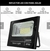 Reflector Led 200w Panel Solar Control Remoto Ip66 Exterior - comprar online