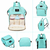 Imagen de Mochila Maternal Con Compartimientos CELESTE