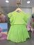 conjunto MOMI com short saia em lese verde lima