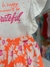 conjunto momi blusa no off saia com tons de laranja neon - Bia Mundo Kids