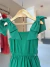 Vestido Animê com laço nas alças verde - comprar online