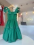 Vestido Animê com laço nas alças verde
