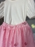 Conjunto Momi com saia em tule e borboletas bordadas - Bia Mundo Kids