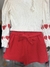 conjunto Cinti de blusa ml e shorts vermelho - Bia Mundo Kids